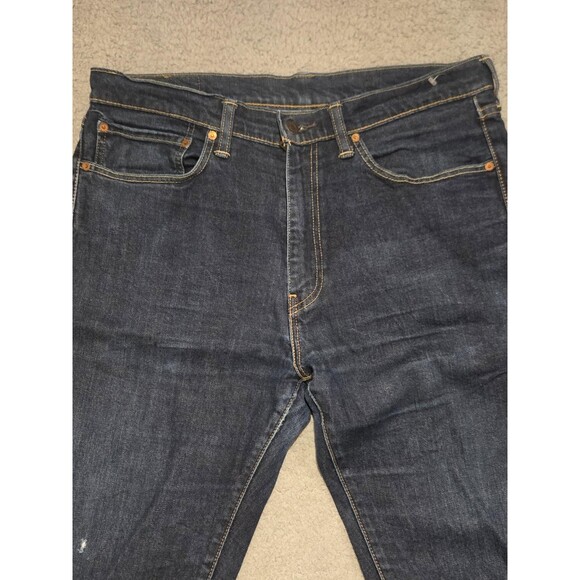 Levis 505 Jeans Mens Selvedge 36x32(36x30) Blue Denim Straight Leg Regular Fit - Picture 5 of 11